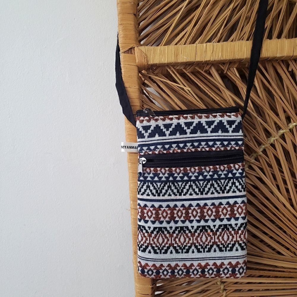 Woven Tribal Crossbody Bag Myanmar